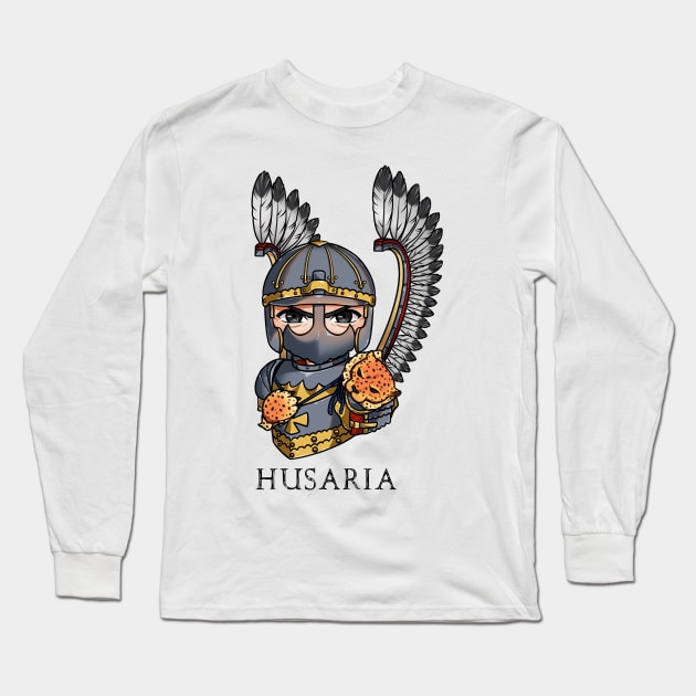 Feathers of Valor: Winged Hussar Design Long Sleeve T-Shirt by Holymayo Tee